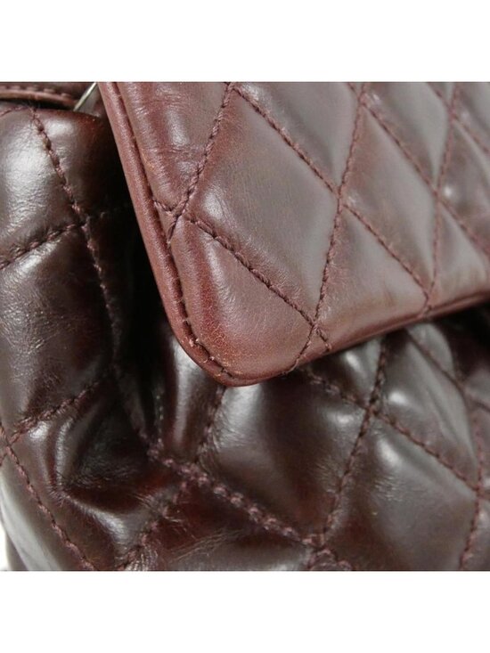 Chanel Backpack Burgundy main image 8